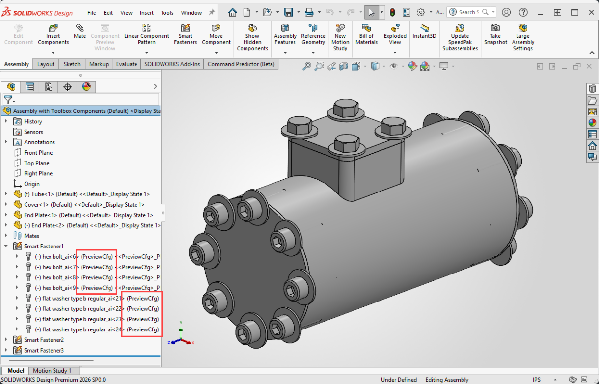 Taille incorrecte de SOLIDWORKS Toolbox