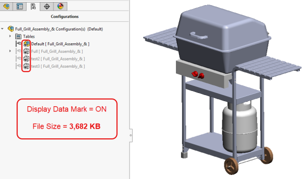 SOLIDWORKS Display Data Mark Best Practices Guide 11 display on