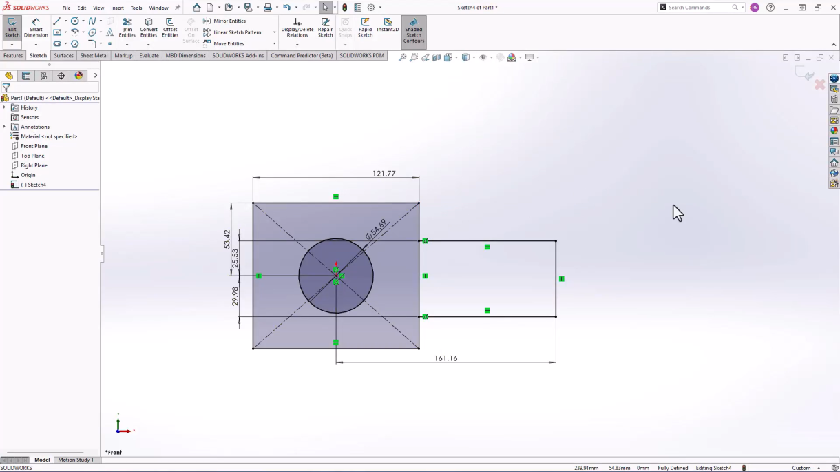 How to Lock a Sketch in SOLIDWORKS