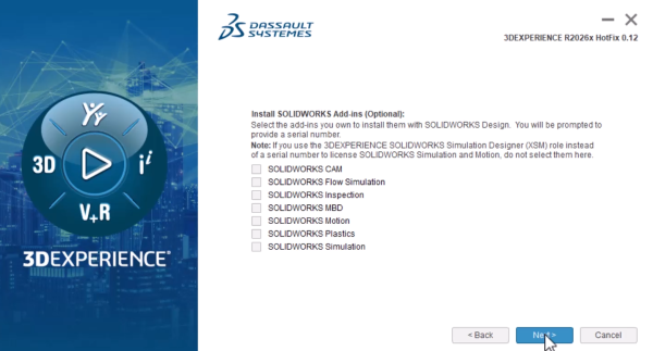 How to Install SOLIDWORKS for Makers | A Step-by-Step Guide 9 Skipping the add-ins for SOLIDWORKS for Makers