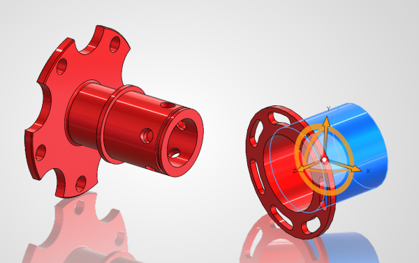 How to Align Parts in SOLIDWORKS 7 Align parts with the Triad tool