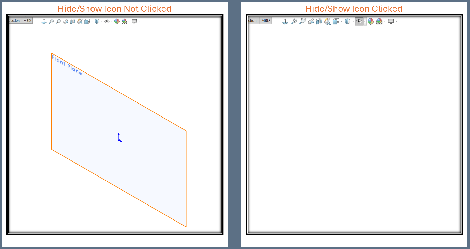 How to Hide and Show Planes in SOLIDWORKS