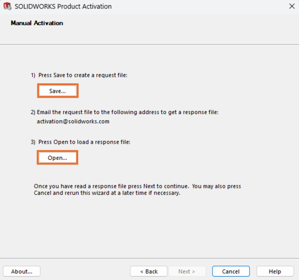 Manual SOLIDWORKS License Activation | How To Guide 5 Activation manuelle de la fenêtre Produits SOLIDWORKS