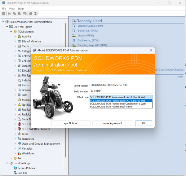What is SOLIDWORKS PDM Universal Licensing? 1 License types in the SOLIDWORKS PDM Administration tool