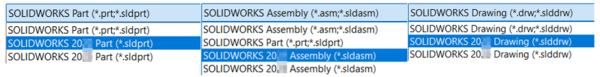 How to Save Previous Version Files in SOLIDWORKS 3 The file type dropdown
