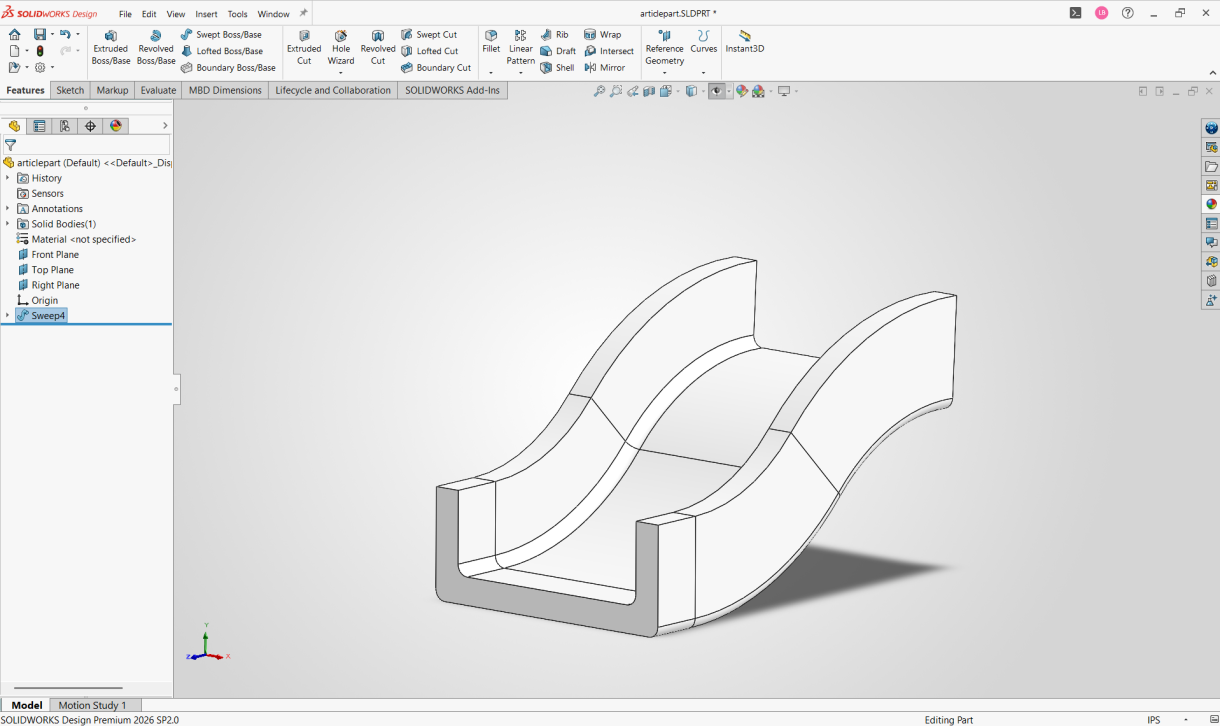 How to Use a Sketch to Create Bodies in SOLIDWORKS 1 sketch to create bodies in SOLIDWORKS