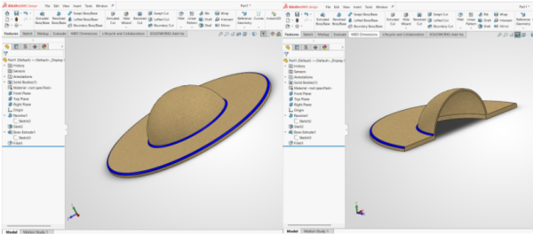 Changing the position of the shell in the FeatureManager