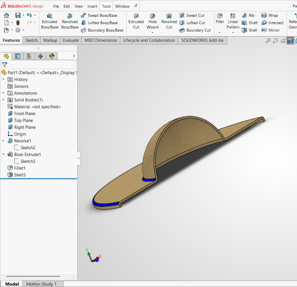 Using the Shell command after merging the parts