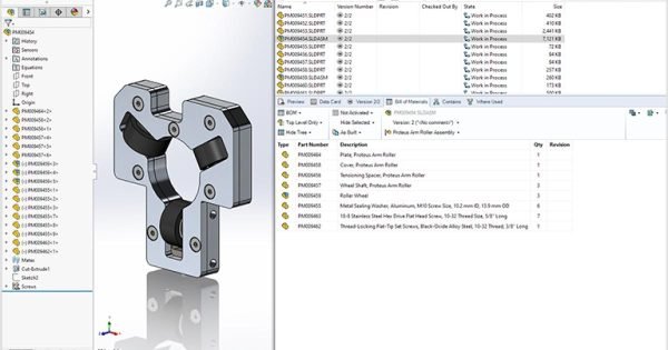 SOLIDWORKS PDM in the SOLIDWORKS Task Pane