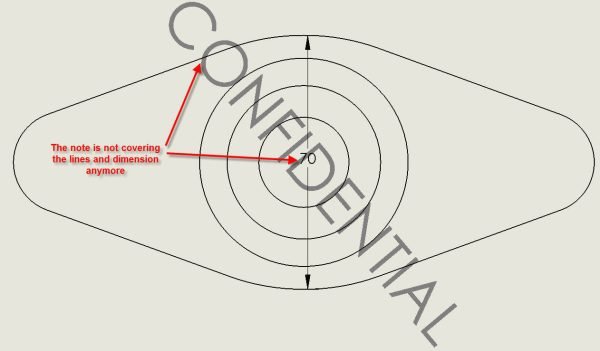 Guide to Educational Watermarks in SOLIDWORKS Models 5 Example of watermark in SOLIDWORKS