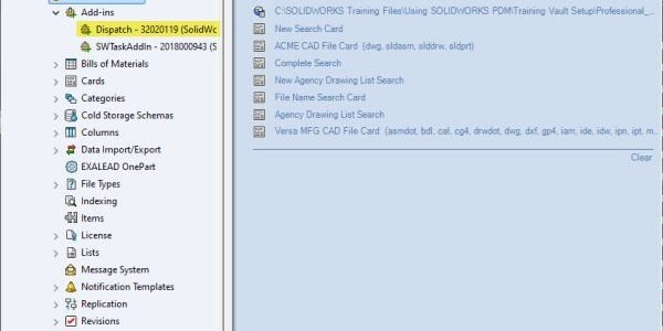 SOLIDWORKS PDM Dispatch