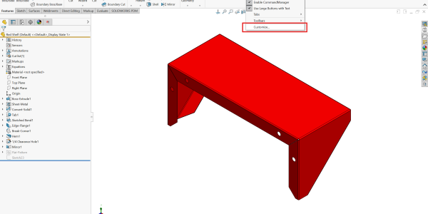 Customize Menu