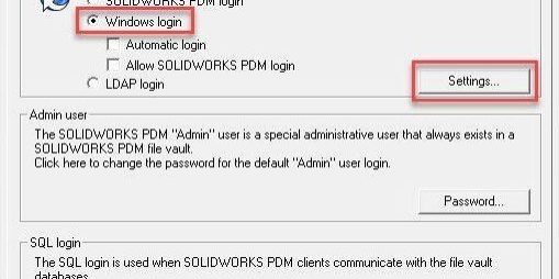 Utilisateurs Windows dans SOLIDWORKS PDM