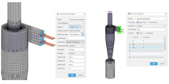 3DEXPERIENCE Études sur les particules Simulation de particules
