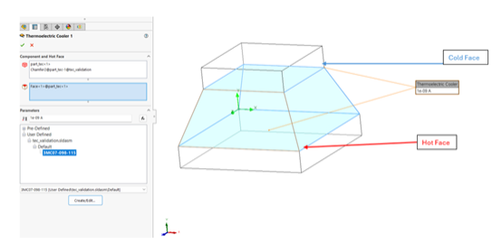 Refroidisseur thermoélectrique SOLIDWORKS Flow Simulation